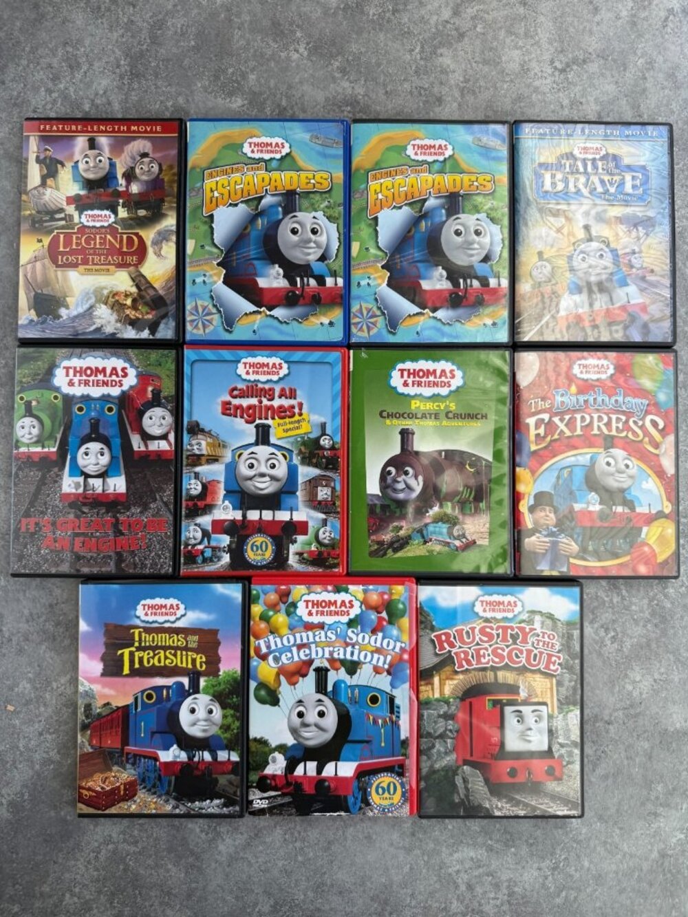 Thomas The Train Tank Engine And Friends Train DVD Lot Of 11 Various Titles